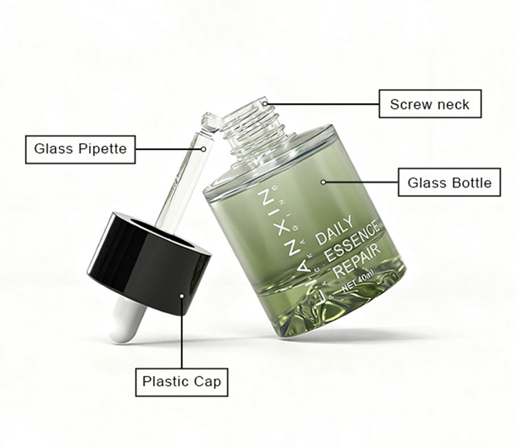 glass dropper bottle description