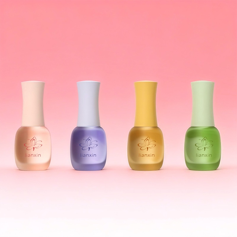 How to Choose Custom Nail Polish Bottles: Sizes, Materials & MOQ 2 frosted nail polish bottle with soft matte glass finish