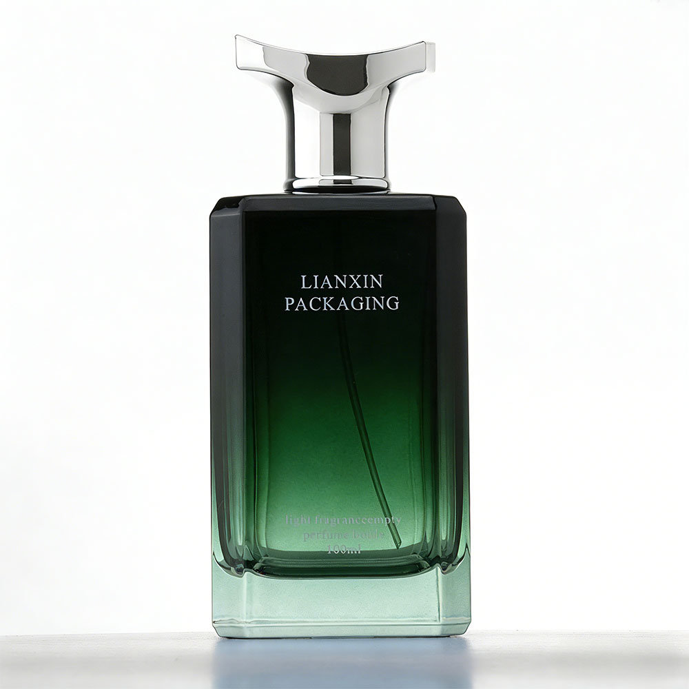 100ml green rectangle perfume bottles