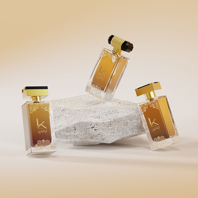 gold 100ml cologne bottle