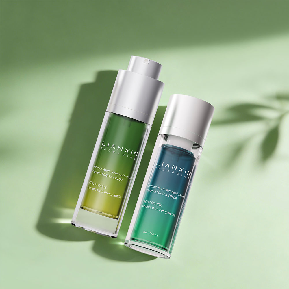 30ml empty lotion airless pump bottle