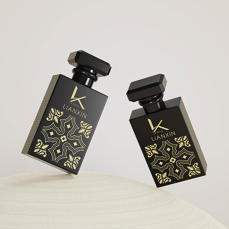 rectangle 30ml empty perfume bottle custom logo