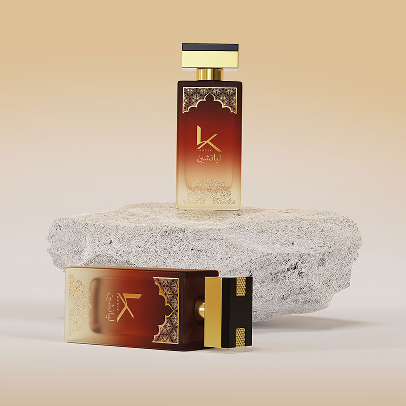 amber gradient 100ml cologne bottle