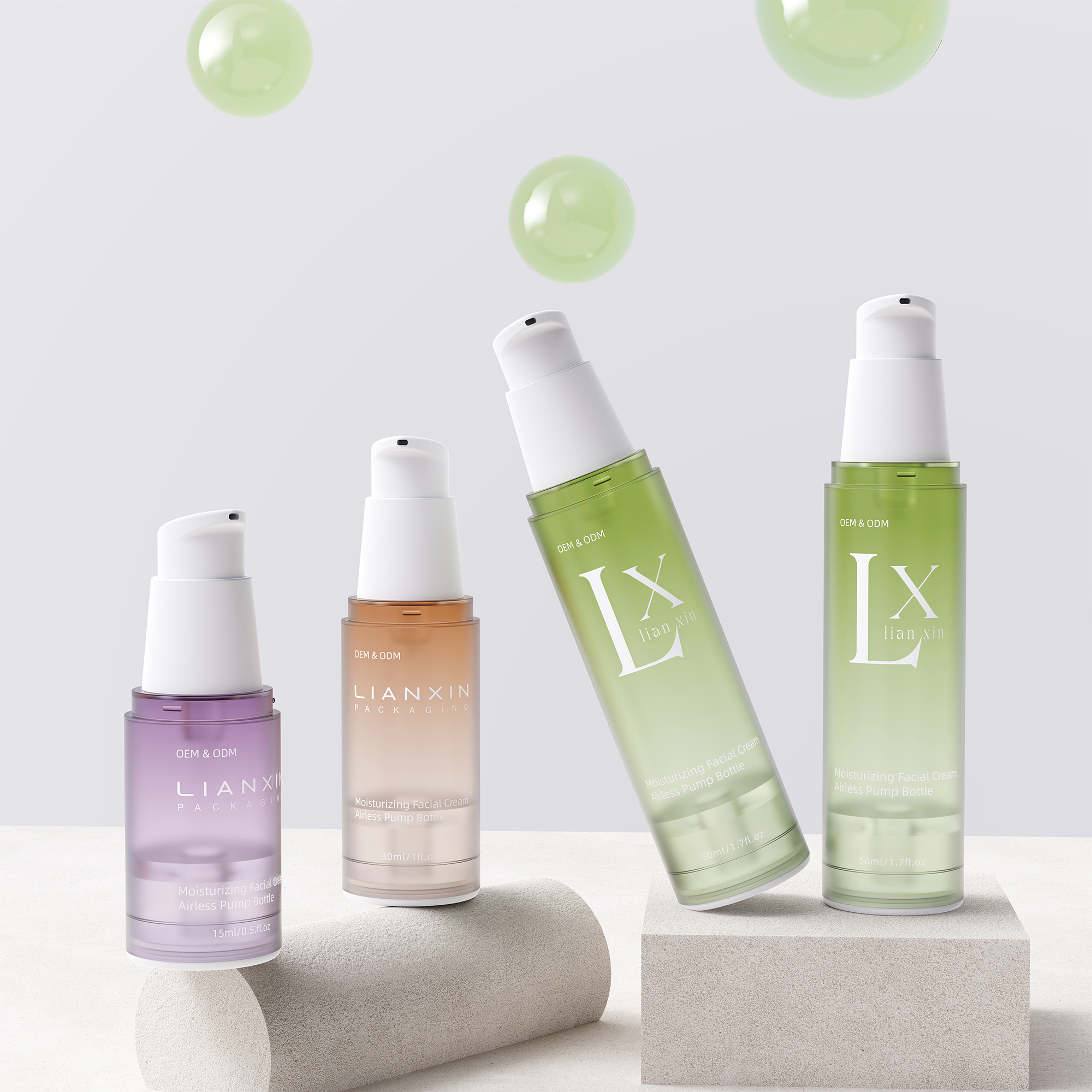 gradient airless bottle