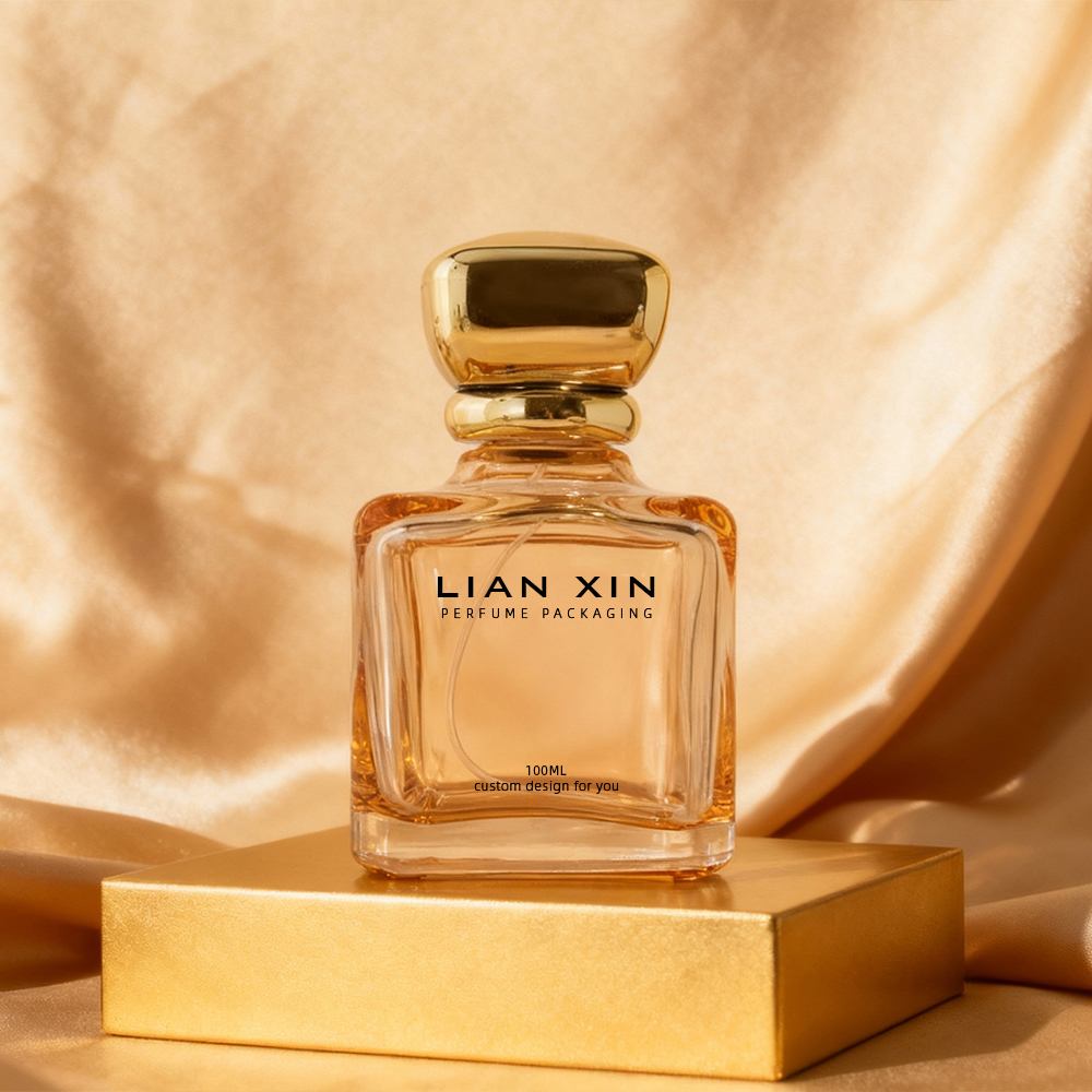 100ml gold square perfume bottle
