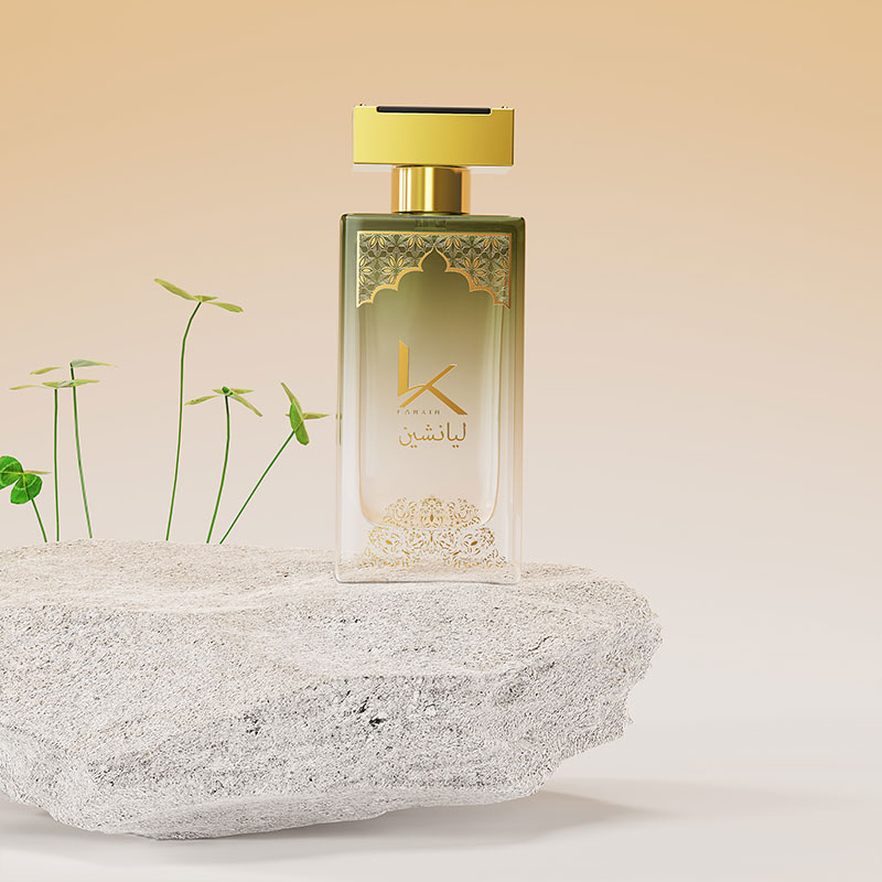 green 100ml cologne bottle