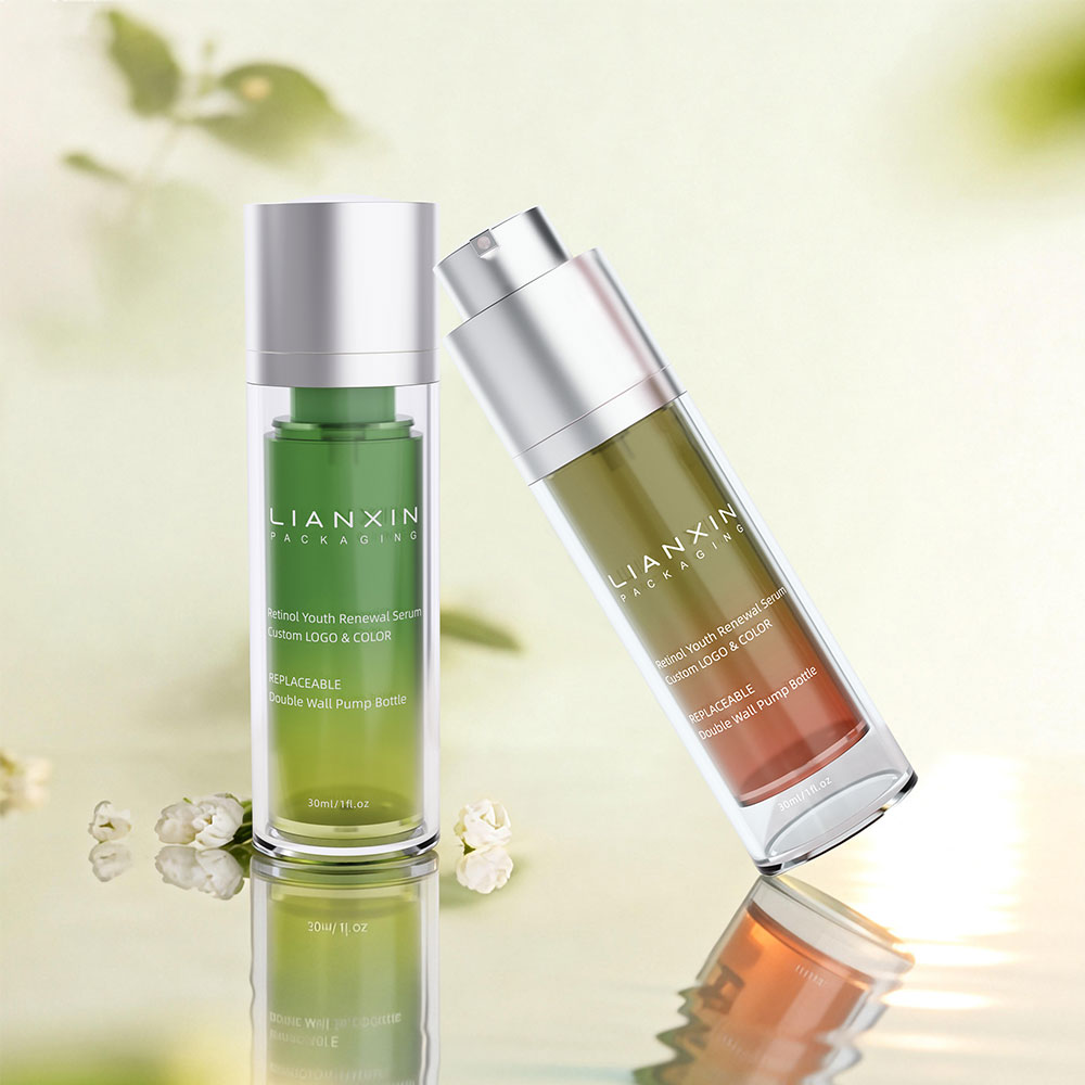 30ml plastic lotion airless pump bottle