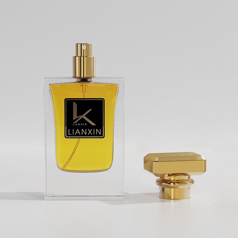 clear rectangle 30ml empty perfume bottle