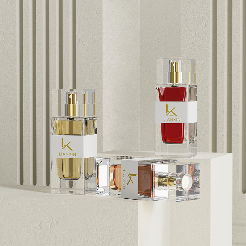 clear label empty perfume bottles 50ml