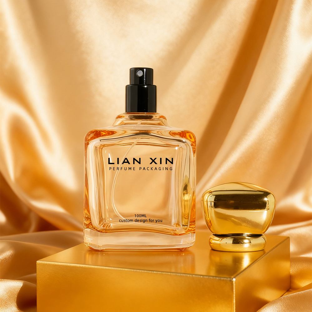 100ml square perfume bottle with cap