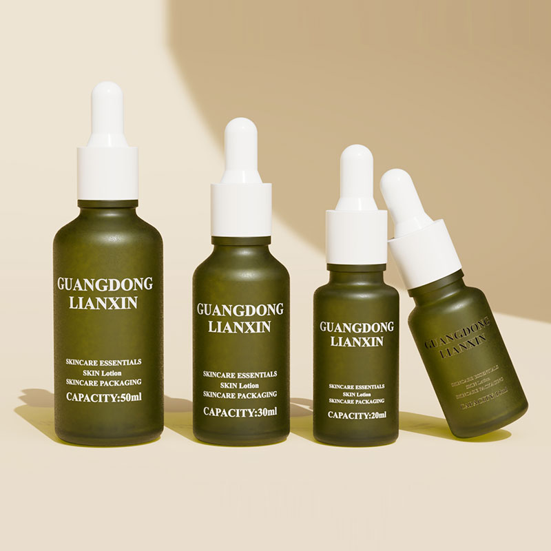 frosted cbd dropper bottle