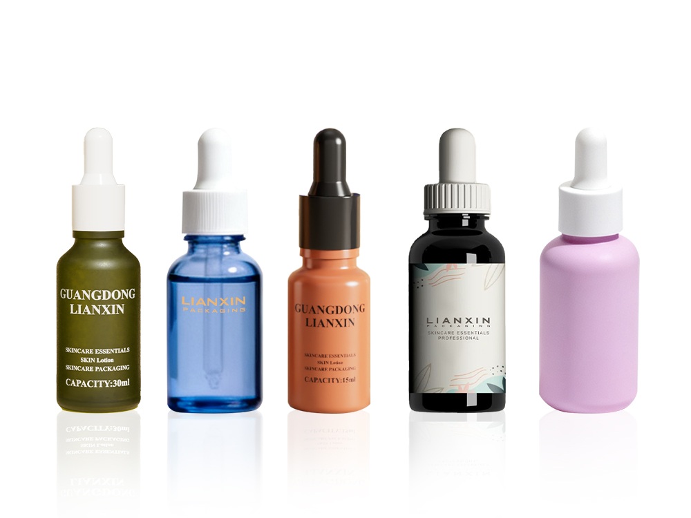 different finish for essential oil bottle