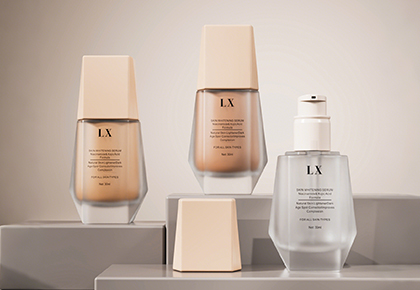 frosted lotion bottles