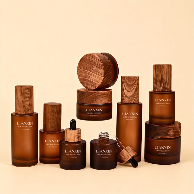 bamboo cap lotion bottle
