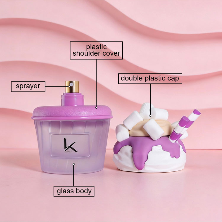 dessert glass perfume bottle material