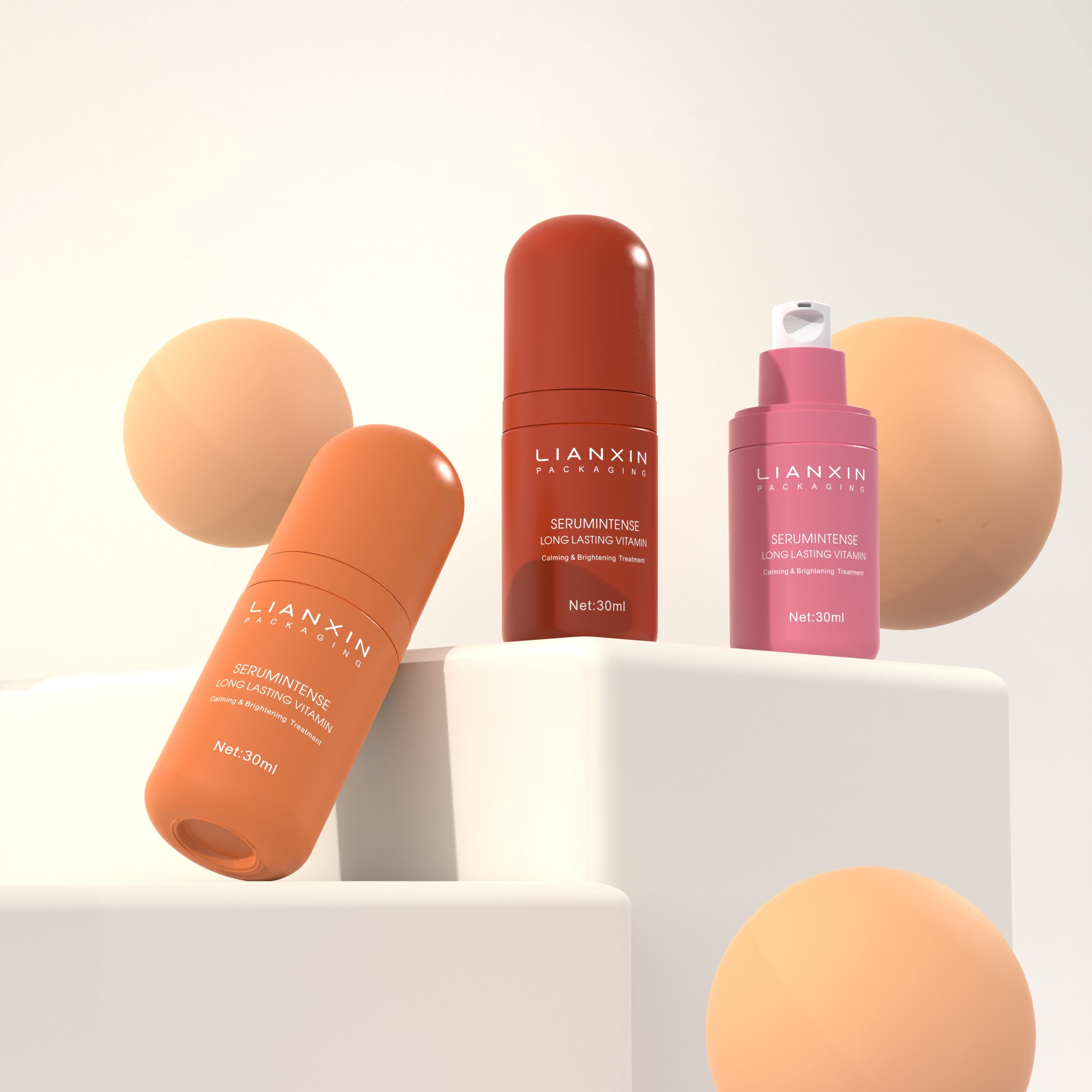 custom cosmetic lotion bottle