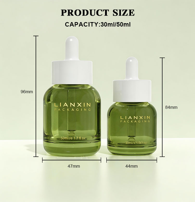 dropper bottle and lotion bottle set size