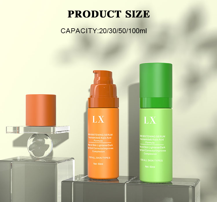 30ml 50ml cylinder lotion pump bottle size