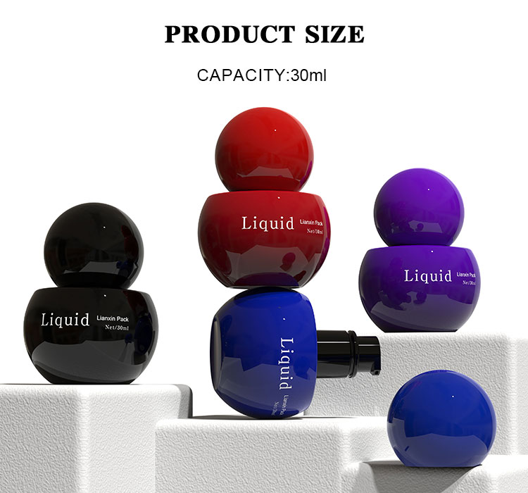 cute round lotion pump bottle size