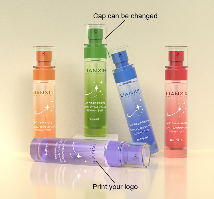 50ml slim premium lotion bottle custom