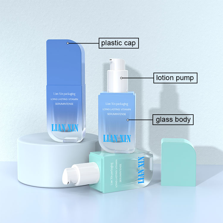 30ml pink special-shaped emulsion bottle details