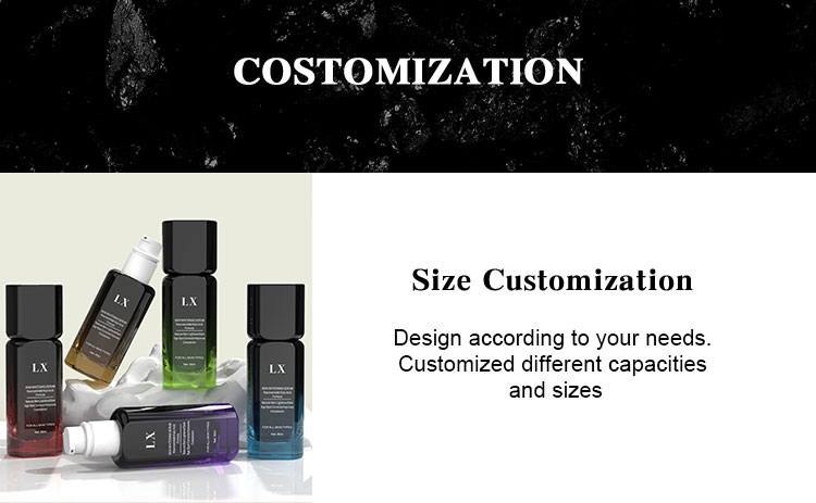 glass lotion bottle with pump custom size