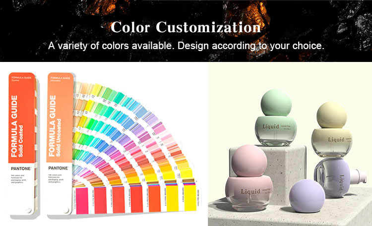 cute round lotion pump bottle custom color