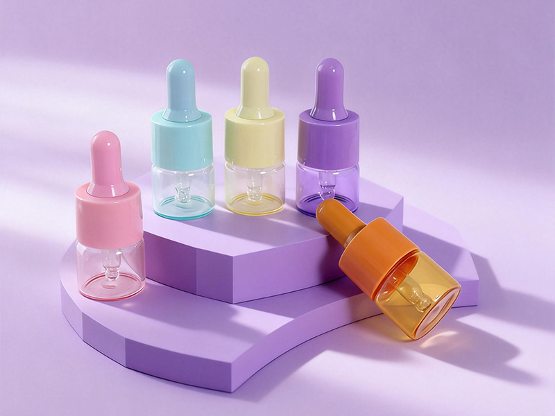 spraying glass vials