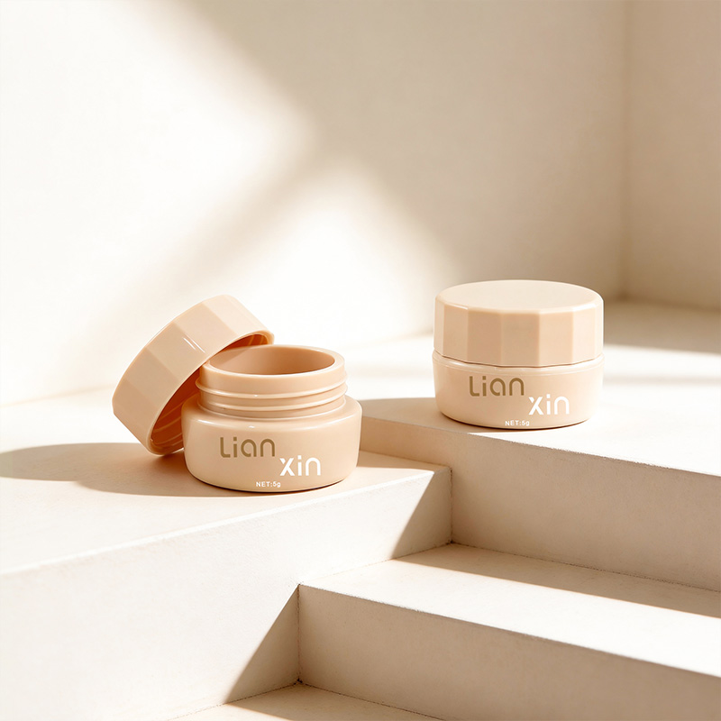 travel-size face cream jars