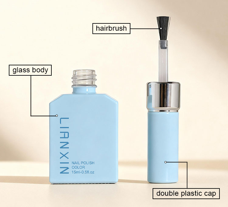 15ml nail polish empty bottle details
