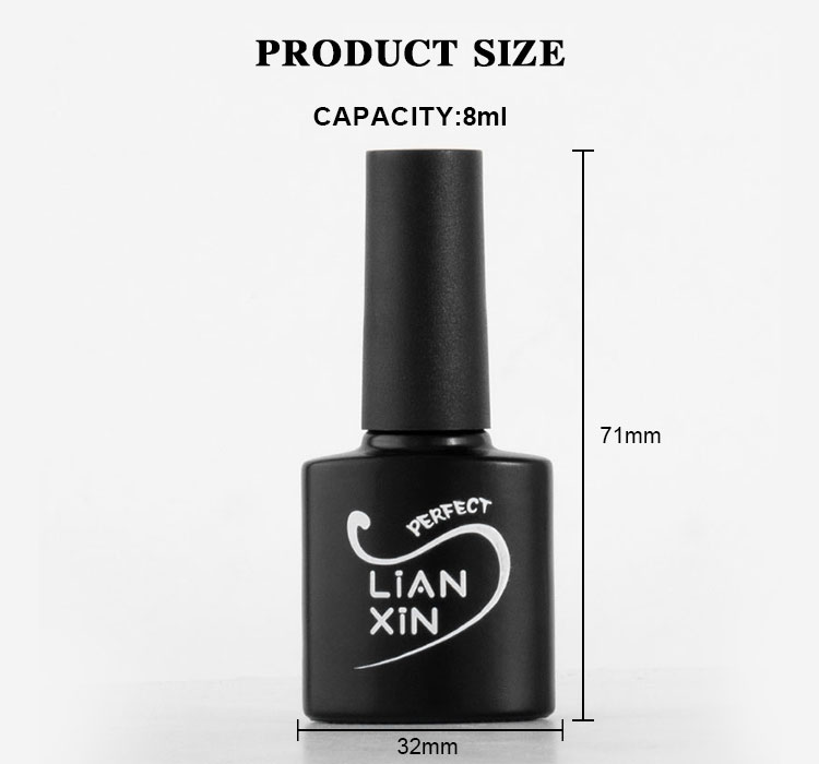 8ml matte nail polish bottle size