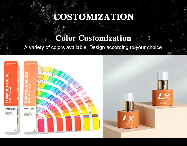 18ml cylinder nail polish bottle custom color