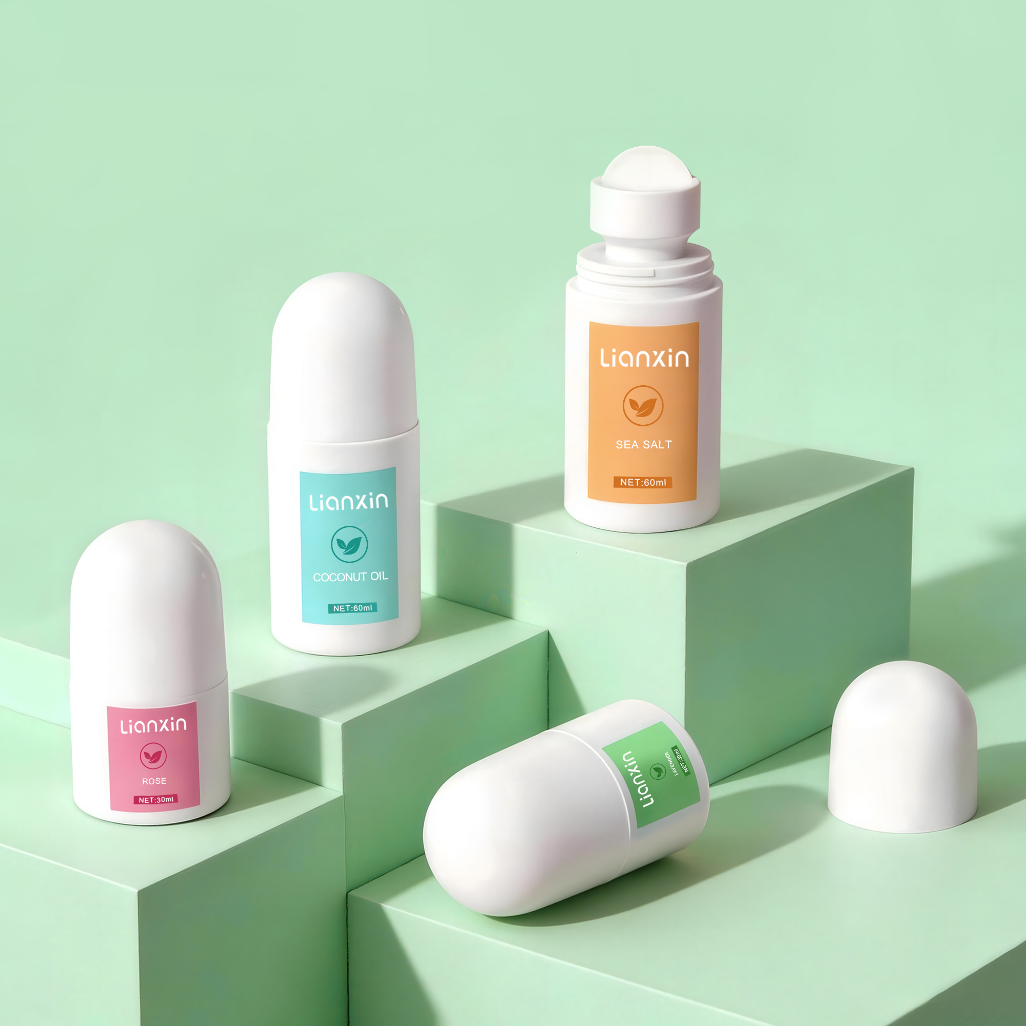 Label roll on bottle