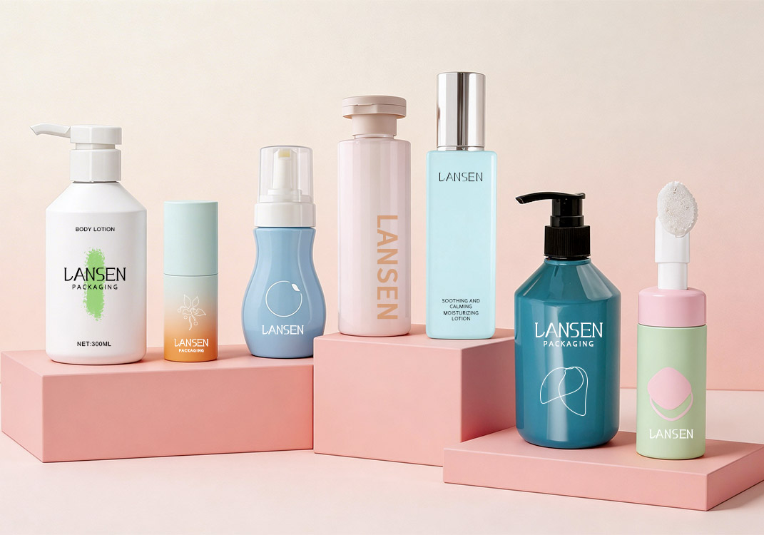 design PET cosmetic packaging