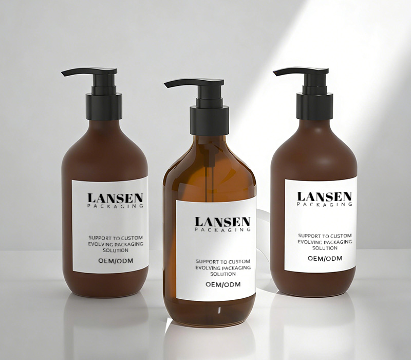 family size body lotion bottles
