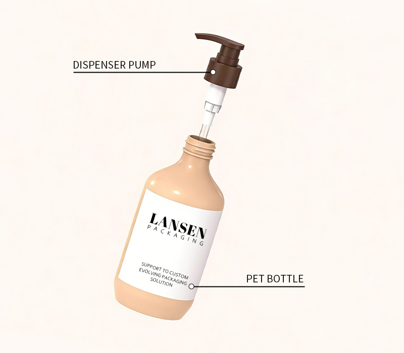 family size body lotion bottle details