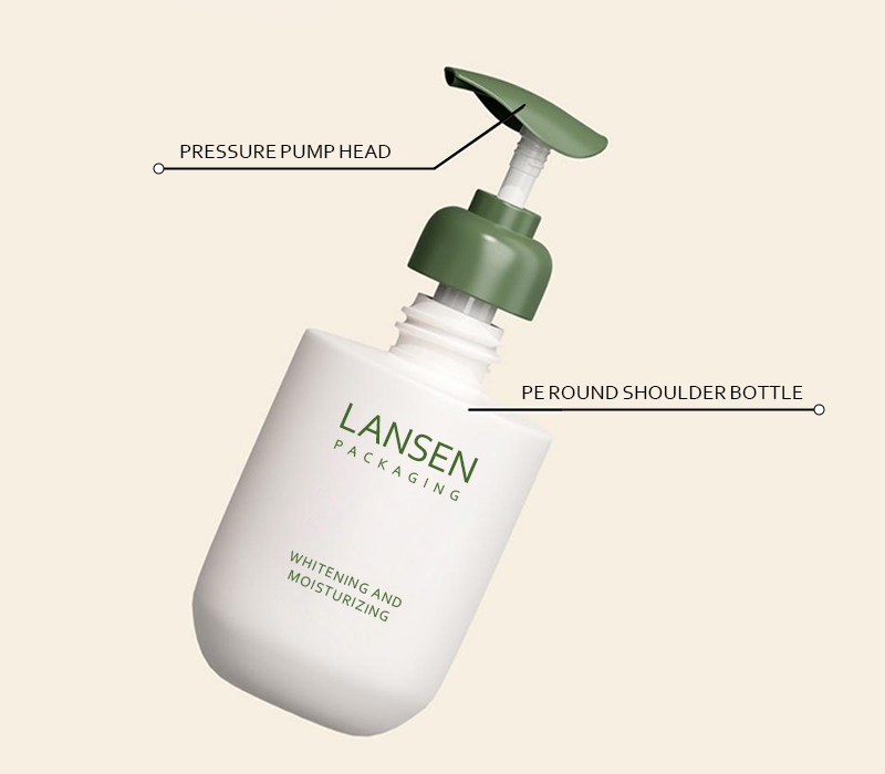 standard size body lotion bottle details