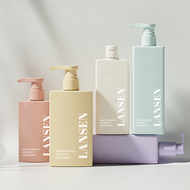 rectangle shampoo bottles