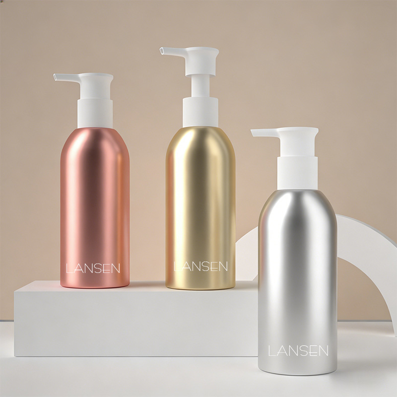 metal body lotion bottles