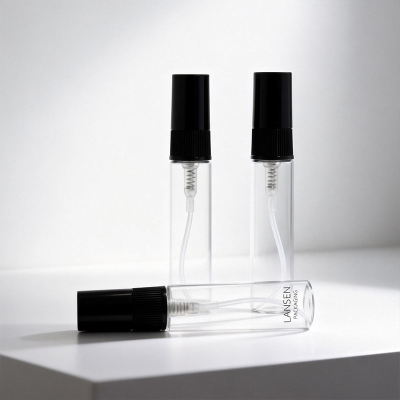 plastic cap sample perfume bottle
