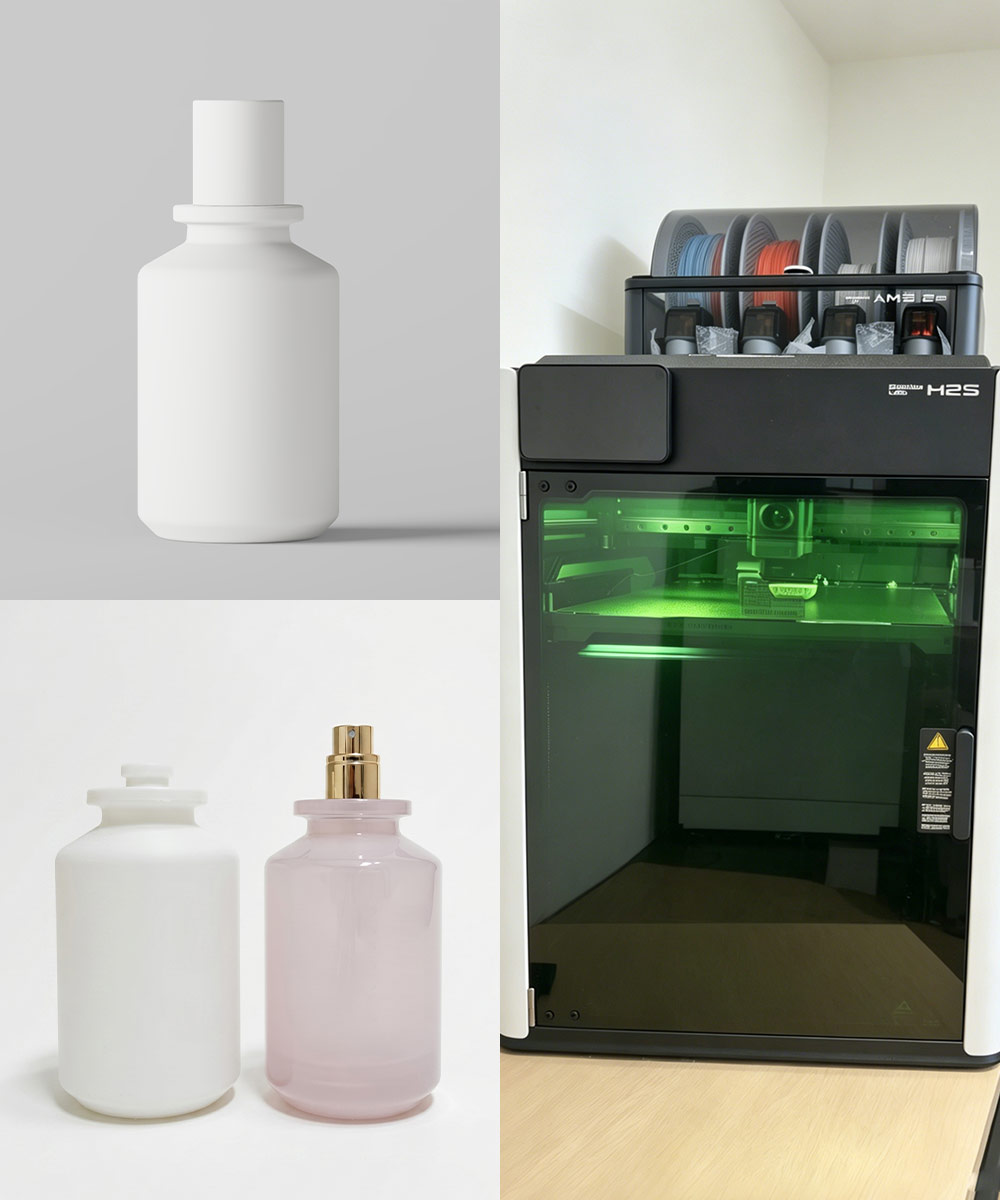 Cosmetic Bottle 3D Visualization & Engineering Review