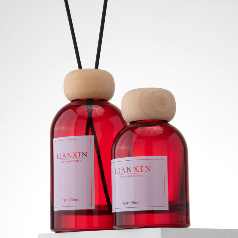 Red Glass Diffuser Bottle