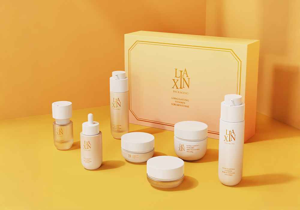 custom cosmetic packaging bottle and box