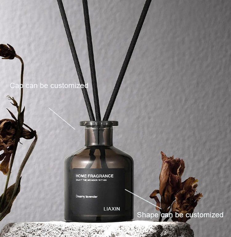 black glass reed diffuser bottles custom