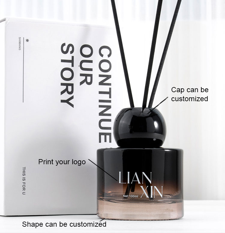 Custom Gradient Glass Diffuser Bottle