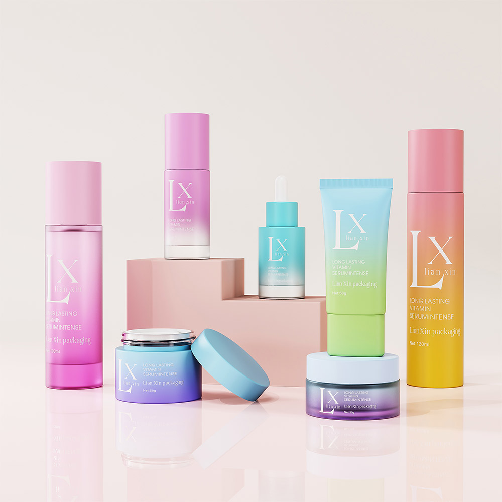gradient skincare packaging set 30ml 40ml 100ml 120ml