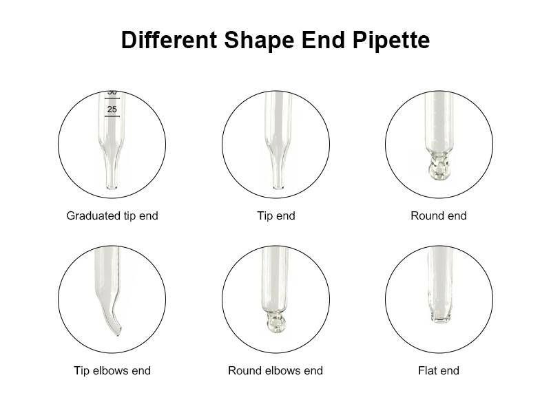 different glass droppers