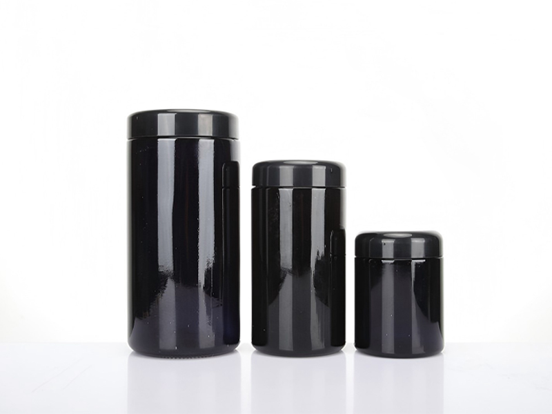 UV protection purple black jars