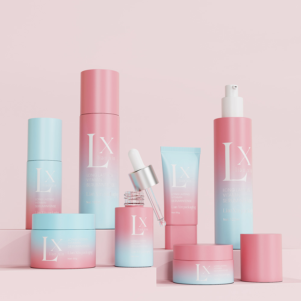 gradient skincare bottle and jar 30ml 40ml 100ml 120ml 30g 50g