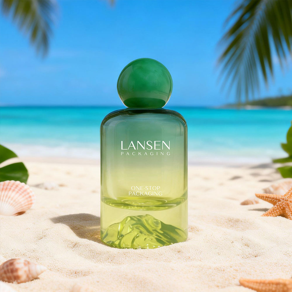 Green Volcanic Base Glass Perfume Bottle